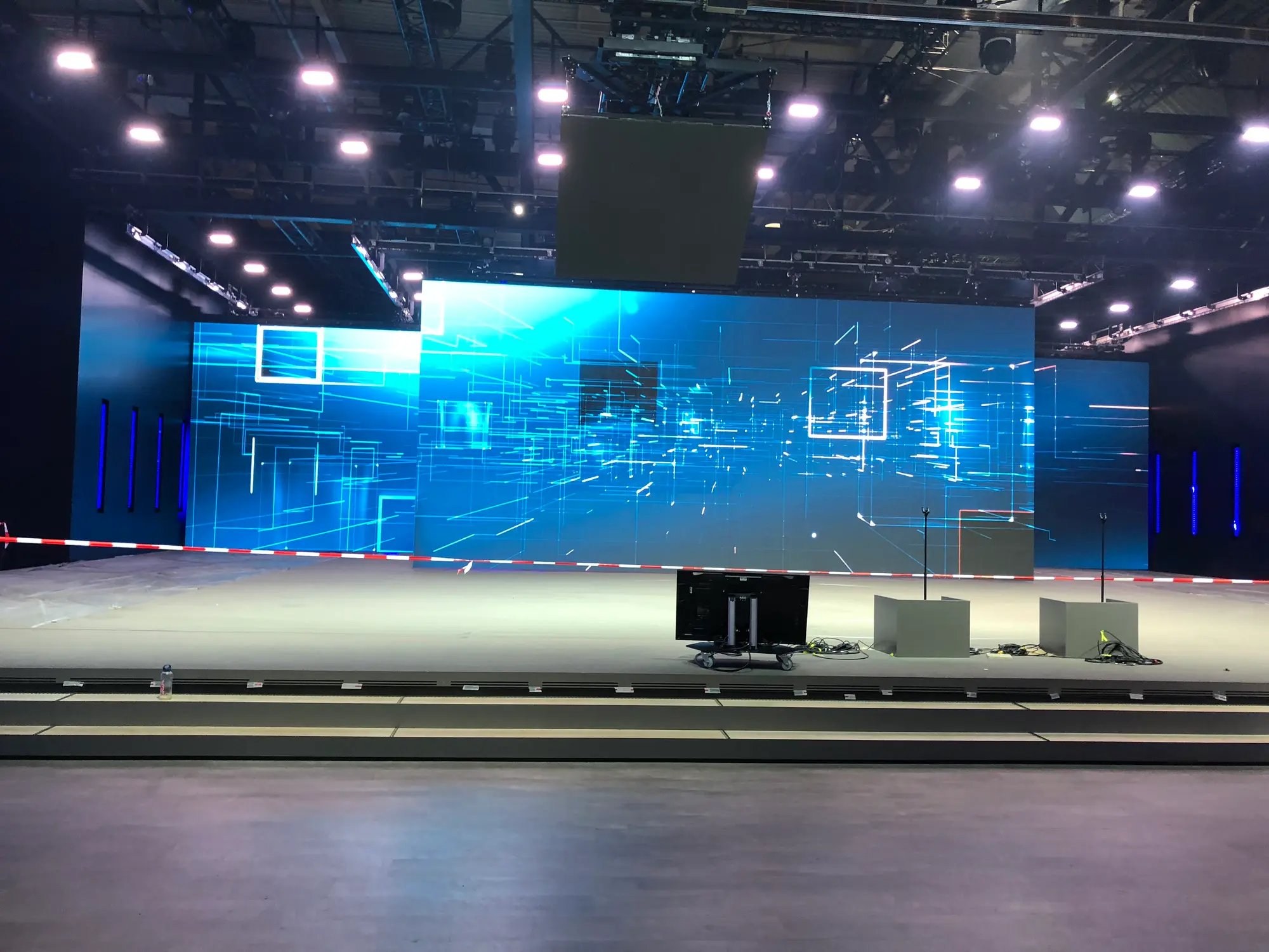 Bühnenaufbau mit LED Screen